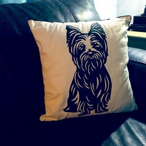 Yorkie throw pillow